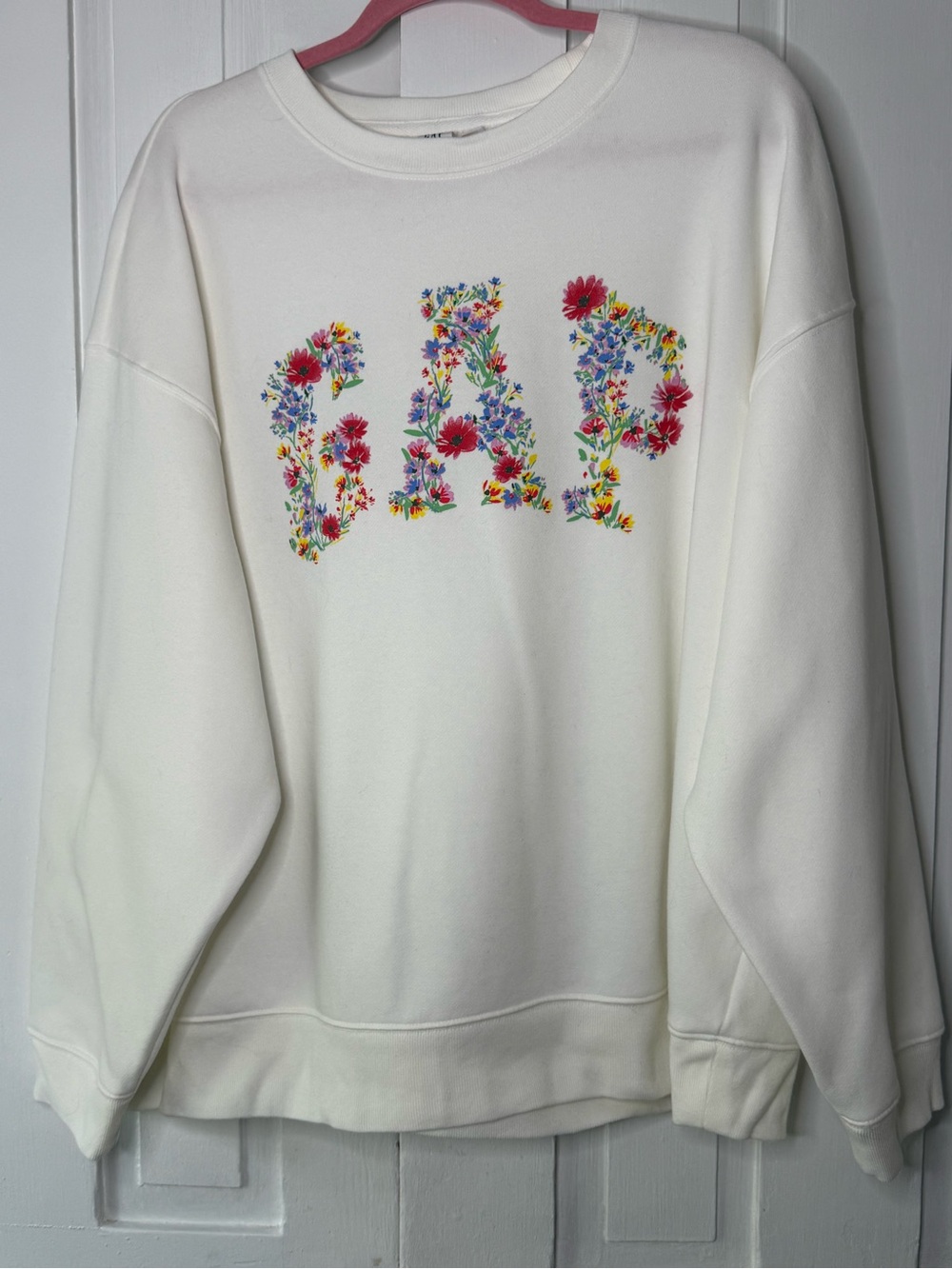Gap Heritage Floral Arch Logo Crewneck Sweatshirt - XXL